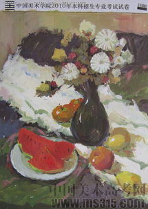 2010年中國美術學院設計類建筑色彩優秀試卷評析（試卷13）